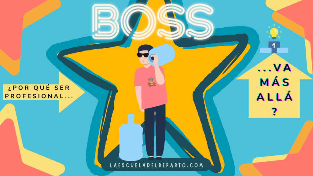 Un repartidor profesional